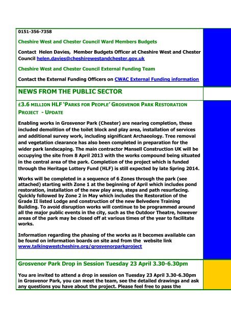 TSA News Online Issue Twenty Two - West Cheshire Together