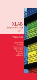 Science Festival 2011 Programm - XLAB