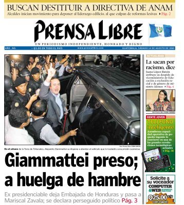 a huelga de hambre - Prensa Libre