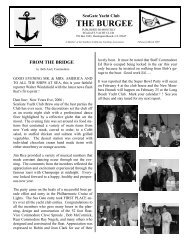 The Burgee -- February/March 2007 - Seagate Yacht Club