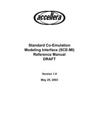 Standard Co-Emulation Modeling Interface (SCE-MI) - VHDL ...