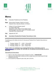 To: Association Presidents and Vice Presidents From ... - 4-H Ontario