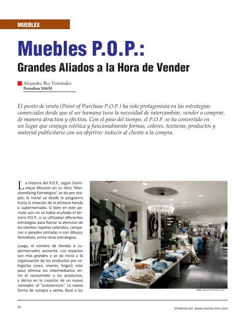 Muebles P.O.P.: - Revista El Mueble y La Madera