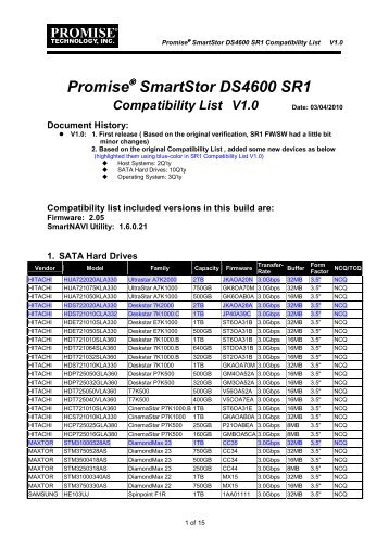 Promise SmartStor DS4600 SR1 - Xander