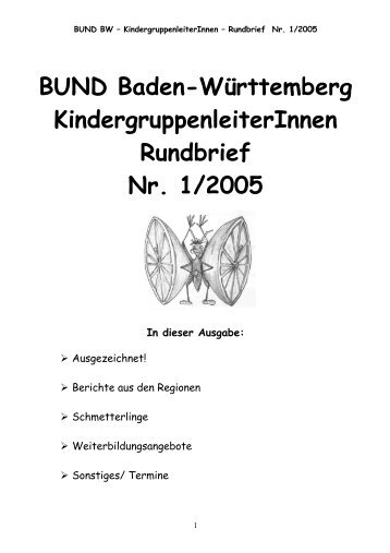 BUND Baden-Württemberg KindergruppenleiterInnen Rundbrief Nr ...