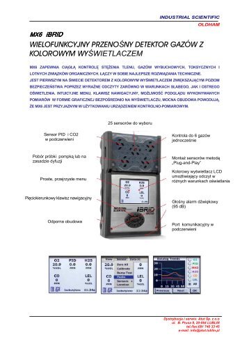 mx6.pdf - Ulotka informacyjna detektora MX6iBrid - ATUT Sp. z o.o. ...