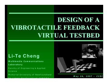 DESIGN OF A VIBROTACTILE FEEDBACK VIRTUAL ... - IEEE