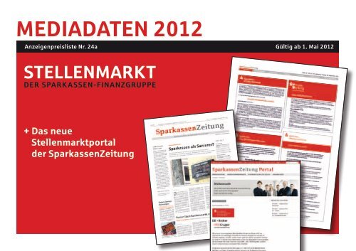 MEDIADATEN 2012 - Sparkassenzeitung