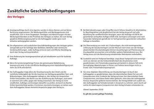 MEDIADATEN 2012 - Sparkassenzeitung