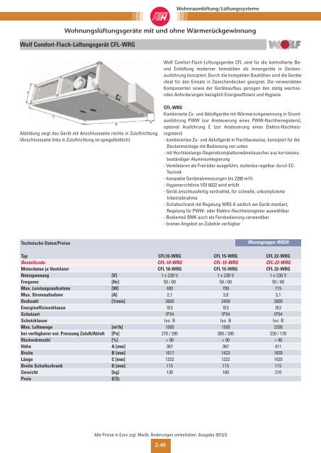 WohnraumlÃƒÂ¼ftung / lÃƒÂ¼ftungSSySteme - Felderer