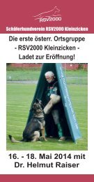 Eröffnung Rsv2000 Kleinzicken