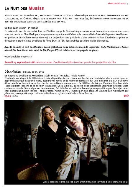 Bulletin nÂ°258 - CinÃ©mathÃ¨que suisse