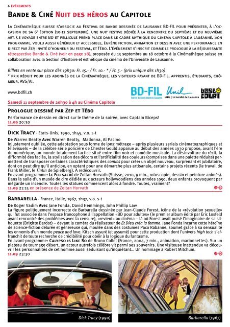 Bulletin nÂ°258 - CinÃ©mathÃ¨que suisse