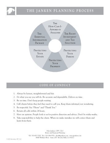 THE JANKEN PLANNING PROCESS - ProVisors