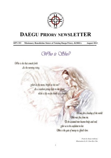 2012 August DNL No. 8 - Welcome to the Missionary Benedictine ...