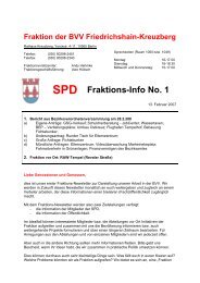 Fraktion in der BVV Friedrichshain - SPD Friedrichshain-Kreuzberg