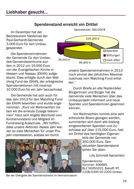 Kibo Februar MÃ¤rz 2013 Homepage - Paul-Gerhardt-Gemeinde