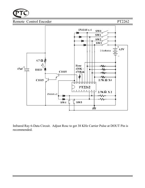 Remote Control Encoder PT2262 - Elechouse