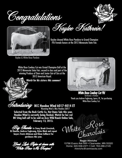 Minnesota / Wisconsin Charolais Association - American ...