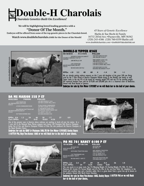 Minnesota / Wisconsin Charolais Association - American ...