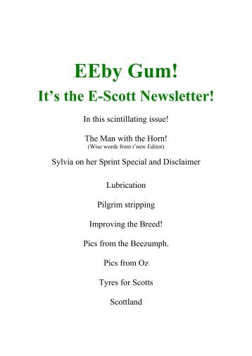 EEby Gum! - Scott Technicalities