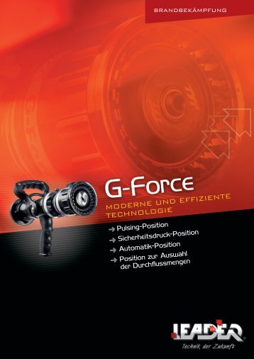 BroschÃ¼re G-Force Hohlstrahlrohr double page ... - Leader GmbH