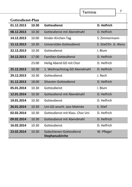 Advent 2013 - Kirchen in und um Kaiserslautern
