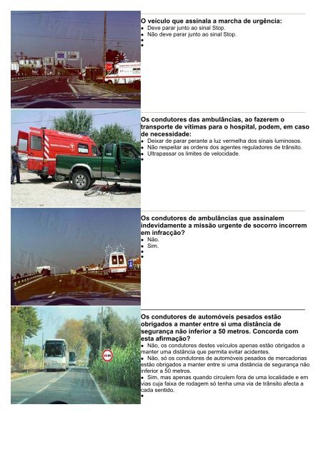 CirculaÃ§Ã£o, seguranÃ§a e veÃ­culos em missÃ£o urgente de socorro - Imtt