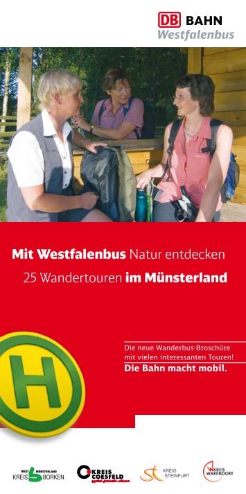 Mit Westfalenbus Natur entdecken 25 Wandertouren im Münsterland