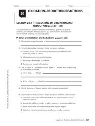 OXIDATION–REDUCTION REACTIONS