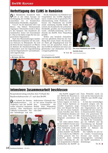 BwSW-Report - Bundeswehr-Sozialwerk