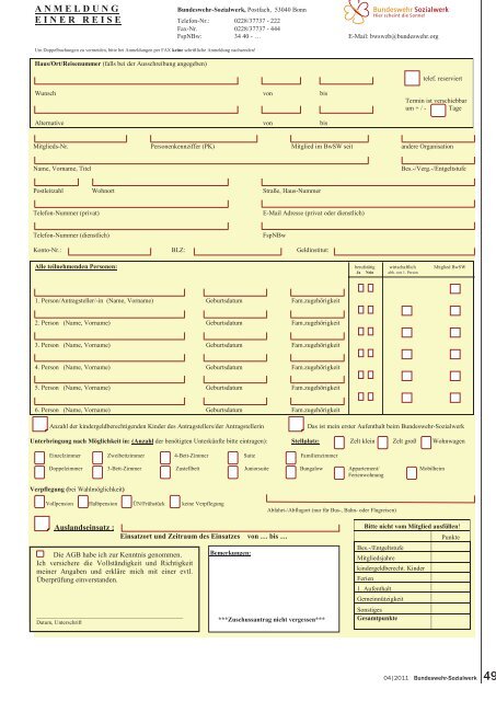 BwSW-Report - Bundeswehr-Sozialwerk