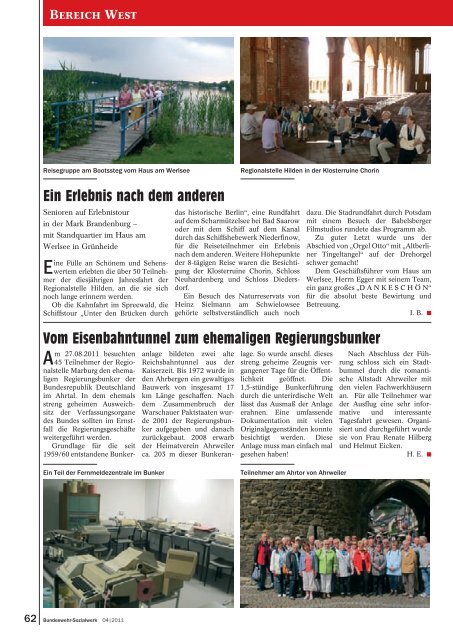 BwSW-Report - Bundeswehr-Sozialwerk