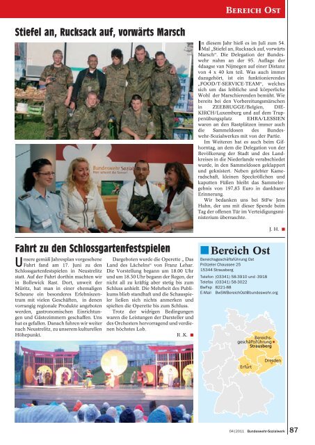 BwSW-Report - Bundeswehr-Sozialwerk