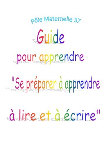 GUIDE SE PREPARER LIRE ECRIRE - AcadÃ©mie d'OrlÃ©ans-Tours