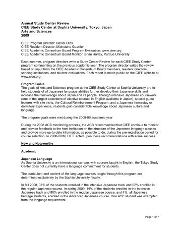 Resident Director Report - Council on International Educational ...