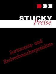 Sortiments- und Endverbraucherpreisliste - Stucky Holzprofilleisten AG