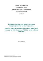 Analisi e valutazione degli borse lavoro progettate dal ... - Dronet