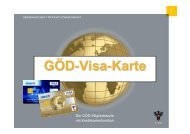 GÖD Mitgliedskarte mit VISA Kreditkarten-Funktion