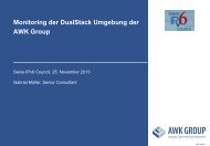 Die Slides als PDF herunterladen... - Swiss IPv6 Council