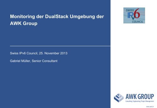 Die Slides als PDF herunterladen... - Swiss IPv6 Council