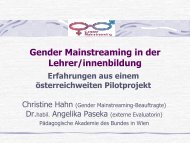 Gender Mainstreaming in der Lehrer/innenbildung Erfahrungen aus ...