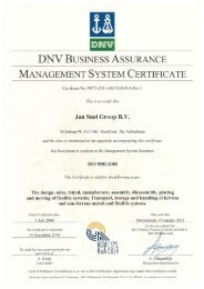 Certificate ISO 9001 - Jan Snel