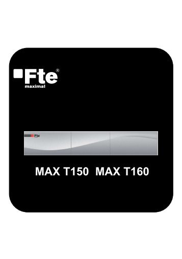 MAX T150 MAX T160 - FTE Maximal