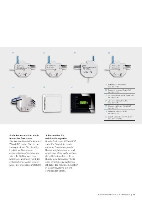 Die neue Freiheit beim Schalten Busch-Funkcontrol WaveLINE