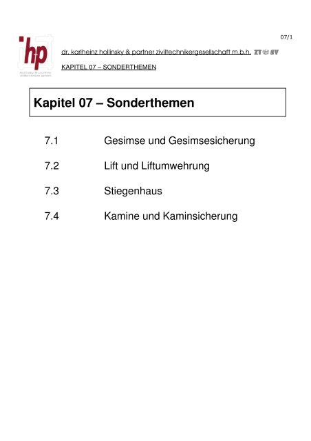 Kapitel 07_Sonderthemen - Denkmalpflege TU-Wien
