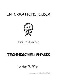 TECHNISCHEN PHYSIK - Fachschaft Physik