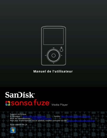 Manuel de l'utilisateur - SanDisk