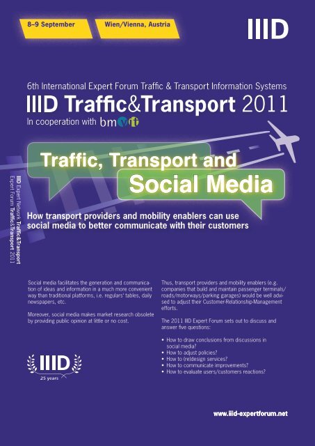 Social Media - IIID Expert Forum Traffic Guiding Systems