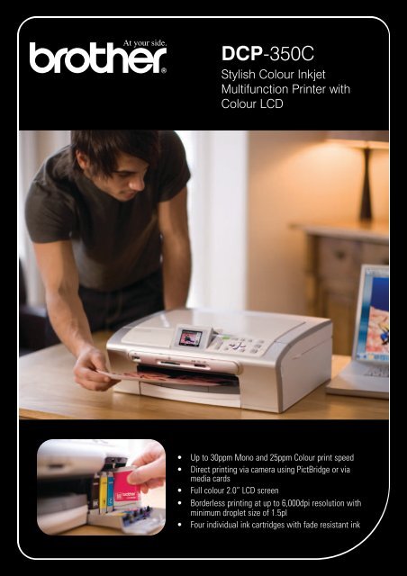 710890 DCP-350C A5 Leaflet aw - Brother